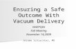 Ensuring a Safe Outcome With Vacuum Delivery NNEPQIN Fall Meeting November 14,2009 Jerome Schlachter, MD.