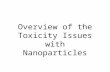 Overview of the Toxicity Issues with Nanoparticles.