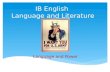 IB English Language and Literature Language and Power.