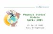 Pegasus Status Update April 2001 25 April 2001 Karl Schopmeyer.