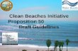 Clean Beaches Initiative Proposition 50 Draft Guidelines.