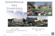 2004Greenhouse Gas Inventory - Duke University Greenhouse Gas Inventory 1990-2003 Sam Hummel Environmental Sustainability Coordinator Matthew Barkley MEM.