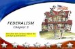 FEDERALISM Chapter 3 How does this cartoon reflect the concept of federalism?