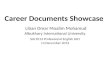 Career Documents Showcase Liban Omar Moalim Mohamud Albukhary International University SHL1013 Professional English G01 14 December 2013.