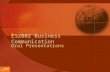 ES2002 Business Communication Oral Presentations.