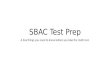 SBAC Test Prep A few things you need to know before you take the math test.