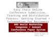 Easy Chair Online Conference Submission, Tracking and Distribution Process: Getting Started + Information for Reviewers AMS World Marketing Congress