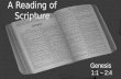 A Reading of Scripture Genesis 1:1 – 2:4 Genesis 2.