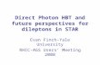 Direct Photon HBT and future perspectives for dileptons in STAR Evan Finch-Yale University RHIC-AGS Users’ Meeting 2008.