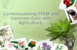 Contextualizing STEM and Common Core with Agriculture.