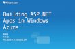 Building ASP.NET Apps in Windows Azure Name Title Microsoft Corporation.