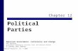 Chapter 12 Political Parties Pearson Education, Inc. © 2008 American Government: Continuity and Change 9th Edition to accompany Comprehensive, Alternate,