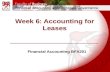 Week 6: Accounting for Leases Financial Accounting BFA201.