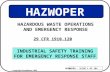 HAZWOPER - SLIDE 1 OF 184 © Copyright Compliware 1999 INDUSTRIAL SAFETY TRAINING FOR EMERGENCY RESPONSE STAFF 29 CFR 1910.120 HAZWOPER HAZARDOUS WASTE.