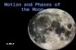 Motion and Phases of the Moon 4.02-3. The Moon appears to rise in the East and set in the West. This apparent motion of the moon is caused by the rotation.