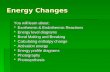 Energy Changes You will learn about:  Exothermic & Endothermic Reactions  Energy level diagrams  Bond Making and Breaking  Calculating enthalpy change.