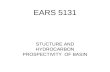 EARS 5131 STUCTURE AND HYDROCARBON PROSPECTIVITY OF BASIN.