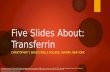 Five Slides About: Transferrin CHRISTOPHER T. BAILEY| WELLS COLLEGE, AURORA, NEW YORK Created by Christopher T. Bailey, Wells College (cbailey@wells.edu)