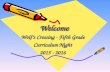 WelcomeWelcome Wolf’s Crossing - Fifth Grade Curriculum Night 2015 - 2016.