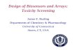 Design of Biosensors and Arrays: Toxicity Screening James F. Rusling Departments of Chemistry & Pharmacology University of Connecticut Storrs, CT, USA.
