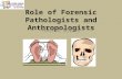 Role of Forensic Pathologists and Anthropologists Forensic Science.