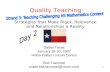 1 Quality Teaching Strategies that Make Rigor, Relevance and Relationships a Reality Dallas Texas January 18-20, 2007 Hilton Dallas Lincoln Centre Bob.