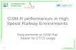 Your LOGO Dick Vriend Capgemini GSM-R performances in High Speed Railway Environments Requirements at GSM-Rail bearer for ETCS usage Version t.