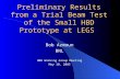 Preliminary Results from a Trial Beam Test of the Small HBD Prototype at LEGS Bob Azmoun BNL HBD Working Group Meeting May 10, 2005.