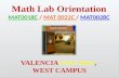 Math Open Lab: A computer lab where Developmental Math students work on lab activities in the presence of Lab Instructors.
