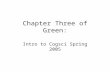 Chapter Three of Green: Intro to Cogsci Spring 2005.