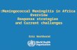 Meningococcal Meningitis in Africa: Overview Response strategies and Current challenges Eric Bertherat.