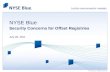 © NYSE Blue. All Rights Reserved. NYSE Blue Security Concerns for Offset Registries July 26, 2011.