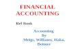 FINANCIAL ACCOUNTING Ref Book Accounting By Meigs, Williams, Haka, Bettner.