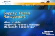 Supply Chain Management Gina Hishin Regional Product Manager Microsoft Corporation.
