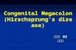 Congenital Megacolon (Hirschsprung’s disease) 소아과 R3 안선영.
