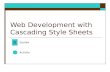 Web Development with Cascading Style Sheets Syntax Activity.