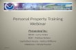 Personal Property Training Webinar Presented by: SBOR---Larry Oates BOR---Melissa Nelson Capitalized Assets---Katina Williams GSAXcess---Nicole Proctor.