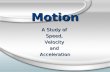 Motion A Study of Speed,VelocityandAcceleration. To describe motion accurately a FRAME OF REFERENCE is necessary. A FRAME OF REFERENCE is a system of.