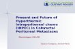 Present and Future of Hyperthermic intraperitoneal chemo (HIPEC) in Colorectal Peritoneal Metastases Dominique ELIAS Cancer Campus, Grand-Paris.