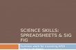 SCIENCE SKILLS: SPREADSHEETS & SIG FIG Summer work for incoming AP/H science students.