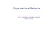 Organizational Behavior DR. CHANDAN KUMAR SAHOO M.Phil., Ph.D.
