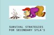 SURVIVAL STRATEGIES FOR SECONDARY STLA’S. Role of the STLA How are students identified to be on the STLA caseload? DET funded students Testing NAPLAN.