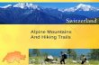 Alpine Mountains And Hiking Trails. Hiking trails in Austria and Switzerland link old Walser herding villages. The settlers migrated to Sertig Valley.