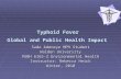 Typhoid Fever Global and Public Health Impact Sade Adeneye MPH Student Walden University PUBH 6165-2 Environmental Health Instructor: Rebecca Heick Winter,