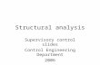 Structural analysis Supervisory control slides Control Engineering Department 2006.