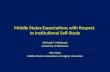 Middle States Expectations with Respect to Institutional Self-Study Michael F. Middaugh University of Delaware Vice Chair Middle States Commission on Higher.