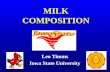 MILK COMPOSITION Leo Timms Iowa State University.