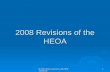 D Stafford & Associates--Do NOT Duplicate 1 2008 Revisions of the HEOA.