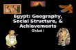 Egypt: Geography, Social Structure, & Achievements Global I.