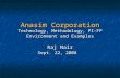Anasim Corporation Technology, Methodology, PI-FP Environment and Examples Raj Nair Sept. 22, 2008.